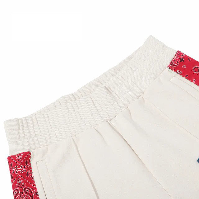 Patchwork Boot Cut Pants