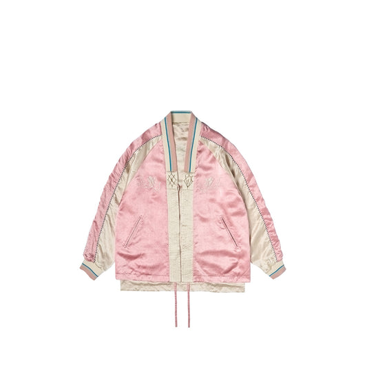 Daisy Embroidered Robe Pink