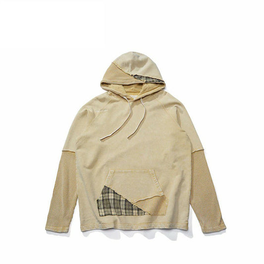 Waffle Plaid Hoodie