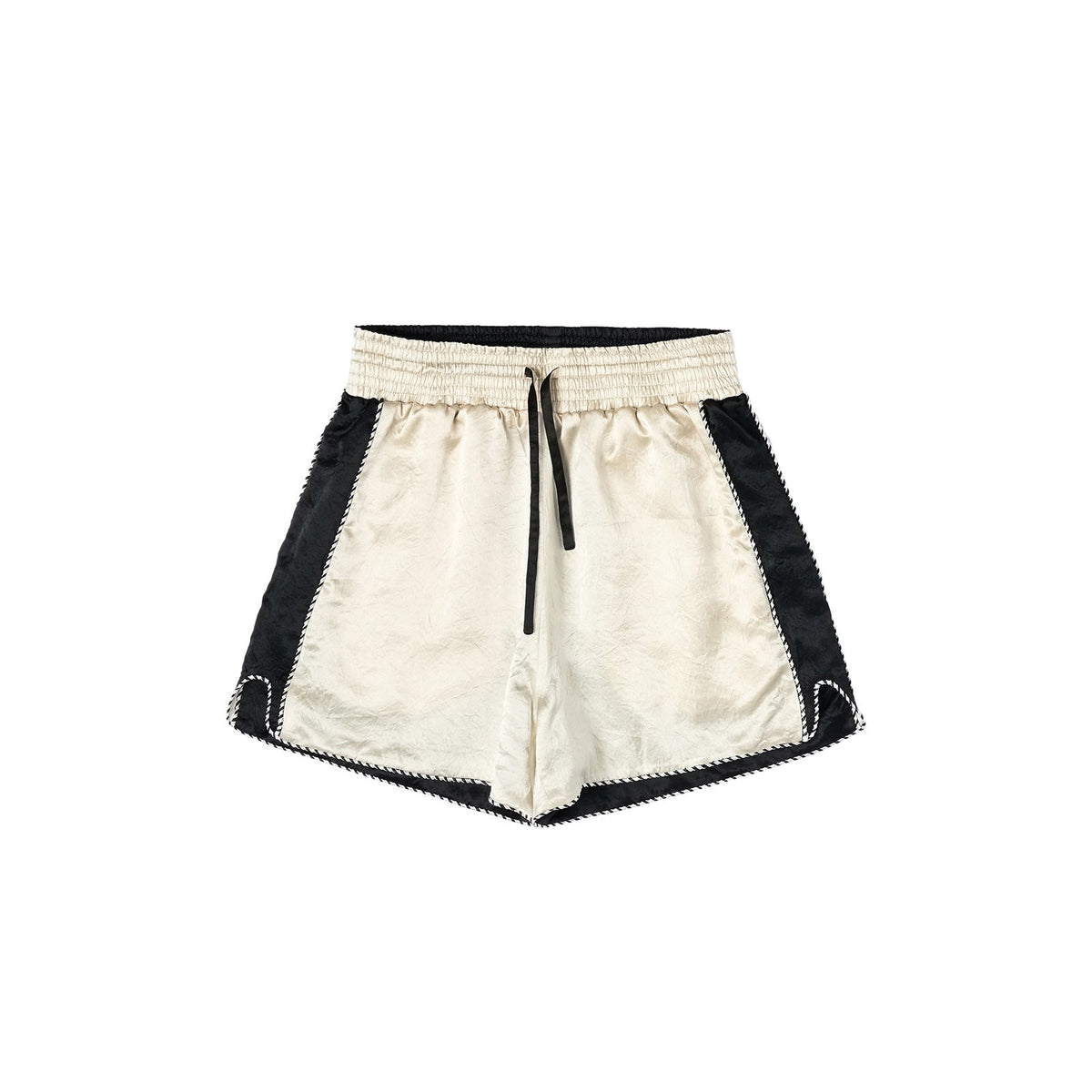 xVESSEL Embroidered Shorts Balck