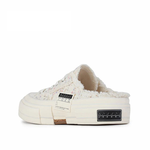 G.O.P. Slip On White Tweed