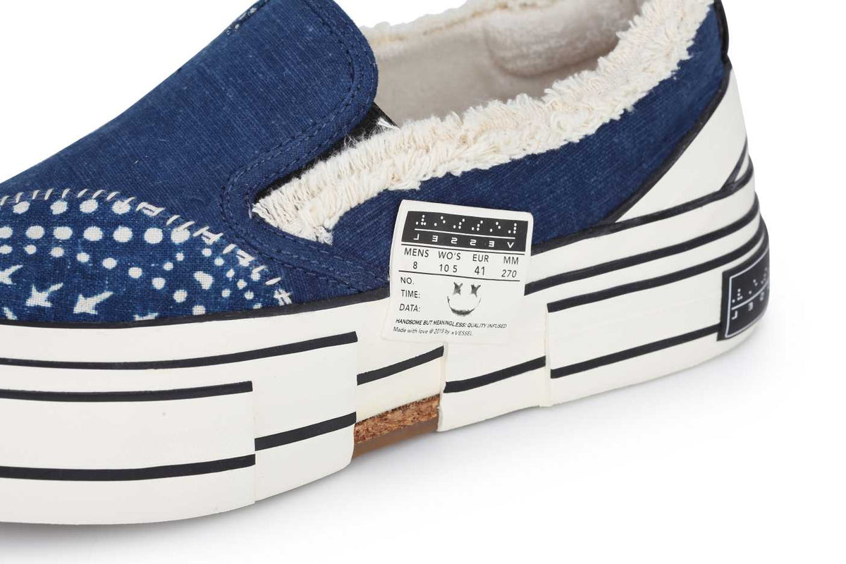 xVESSEL x INK·CHEN Blue Slip On