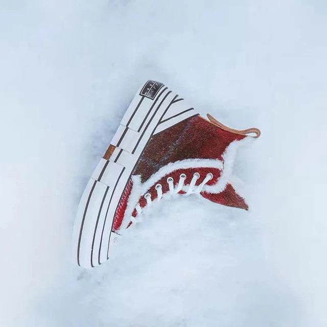 Harris Tweed G.O.P. Winter Highs Cherry Red